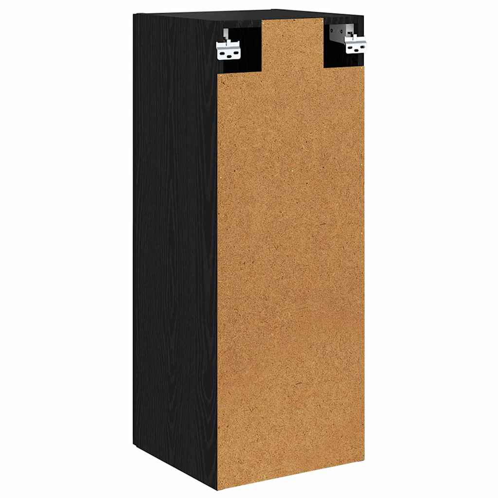 Vægskab Sort eg 34,5 x 34 x 90 cm Konstrueret træ