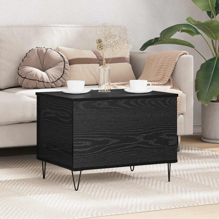 Sofabord Sort eg 60 x 44,5 x 45 cm Konstrueret træ