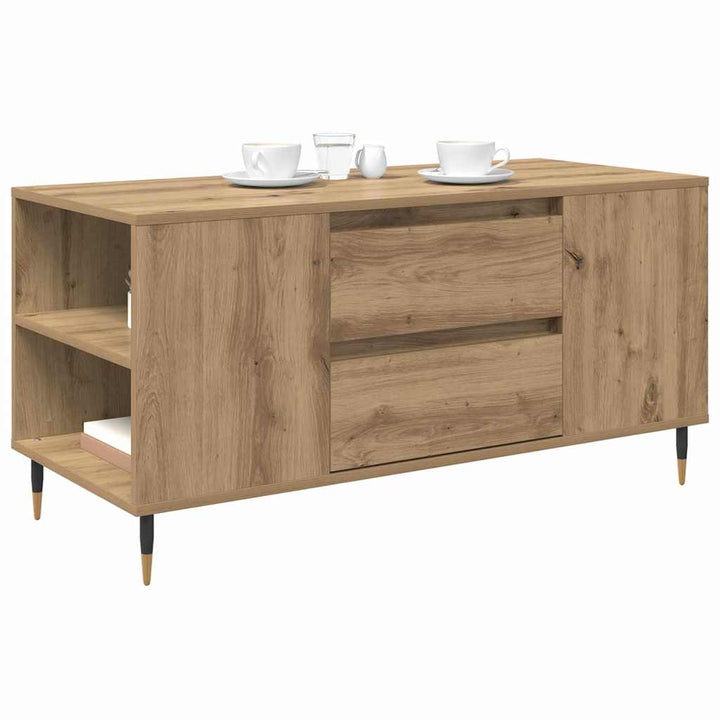 Sofabord Artisan Egetræ 102 x 44,5 x 50 cm Konstrueret træ