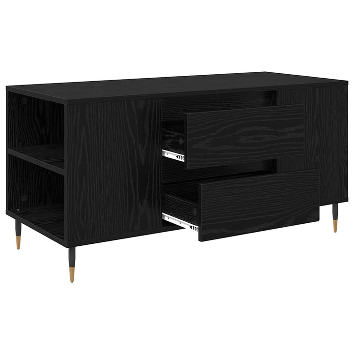 Sofabord Sort eg 102 x 44,5 x 50 cm Konstrueret træ