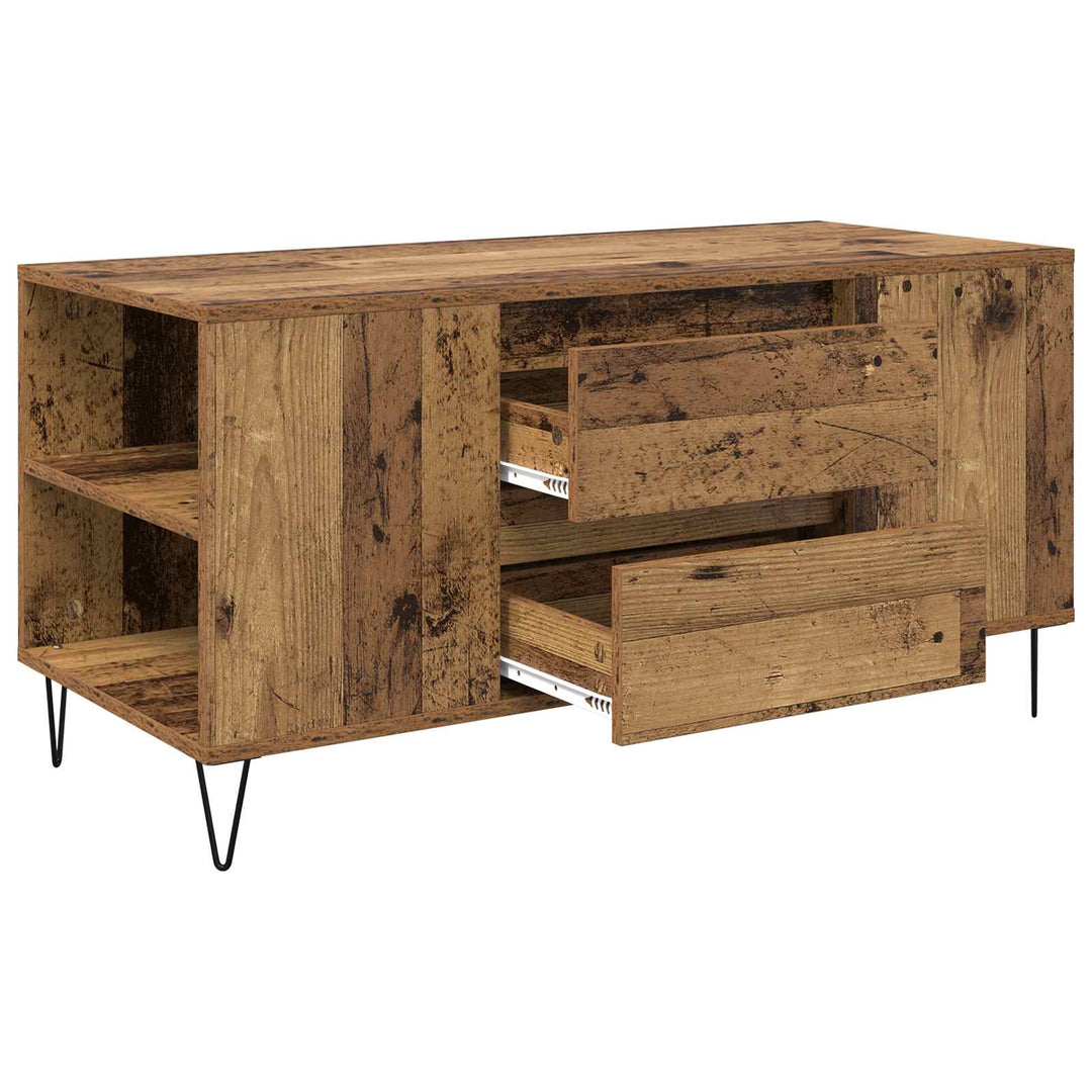 Sofabord Gammelt træ 102 x 44,5 x 50 cm Konstrueret træ