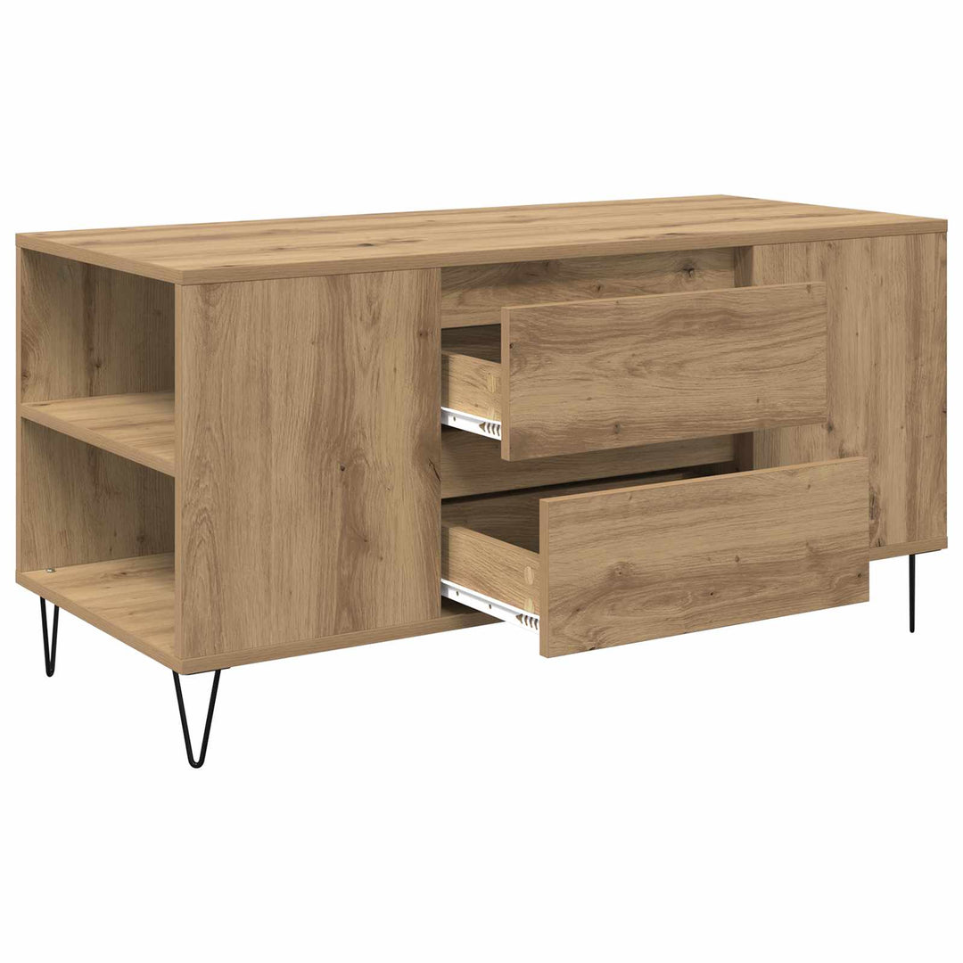 Sofabord Artisan Egetræ 102 x 44,5 x 50 cm Konstrueret træ