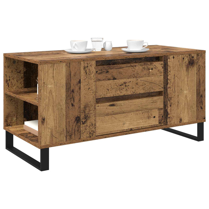 Sofabord Gammelt træ 102 x 44,5 x 50 cm Konstrueret træ