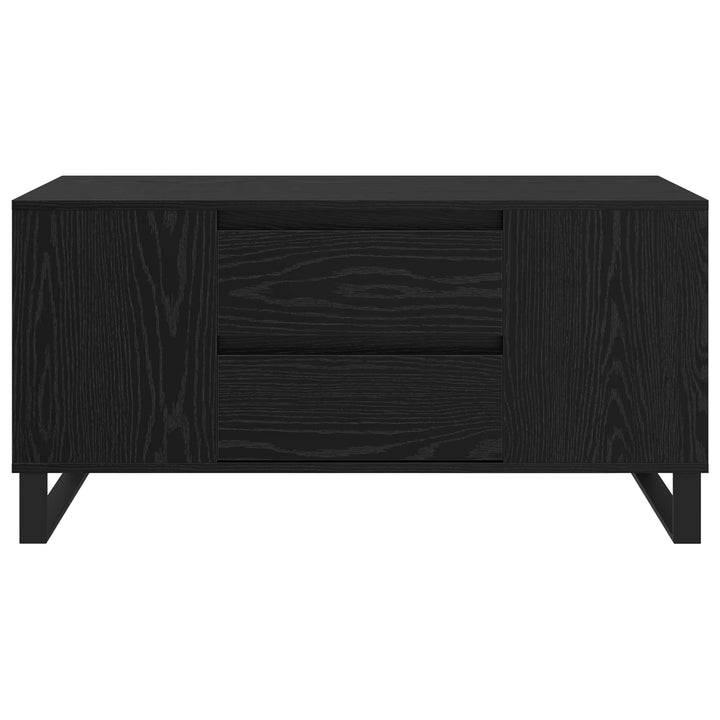 Sofabord Sort eg 102 x 44,5 x 50 cm Konstrueret træ