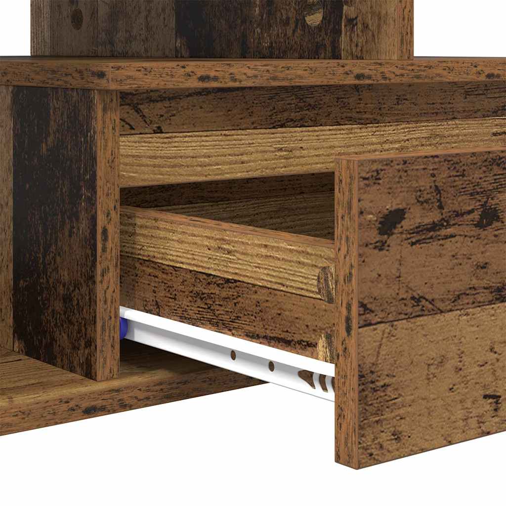 Sofabord med skuffe Gammelt træ 90 x 49 x 45 cm Konstrueret træ