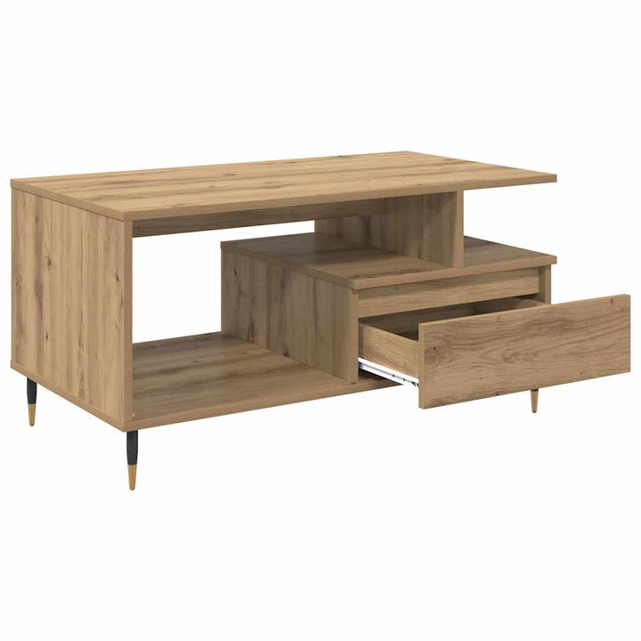 Sofabord Artisan Egetræ 90 x 49 x 45 cm Konstrueret træ