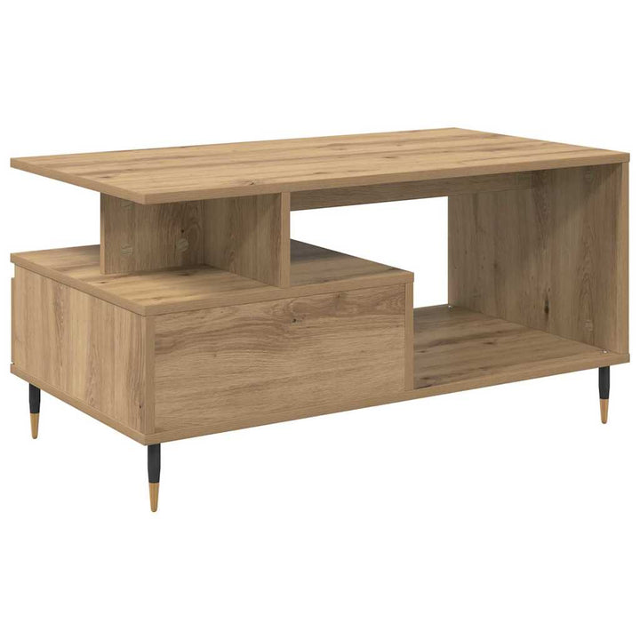 Sofabord Artisan Egetræ 90 x 49 x 45 cm Konstrueret træ