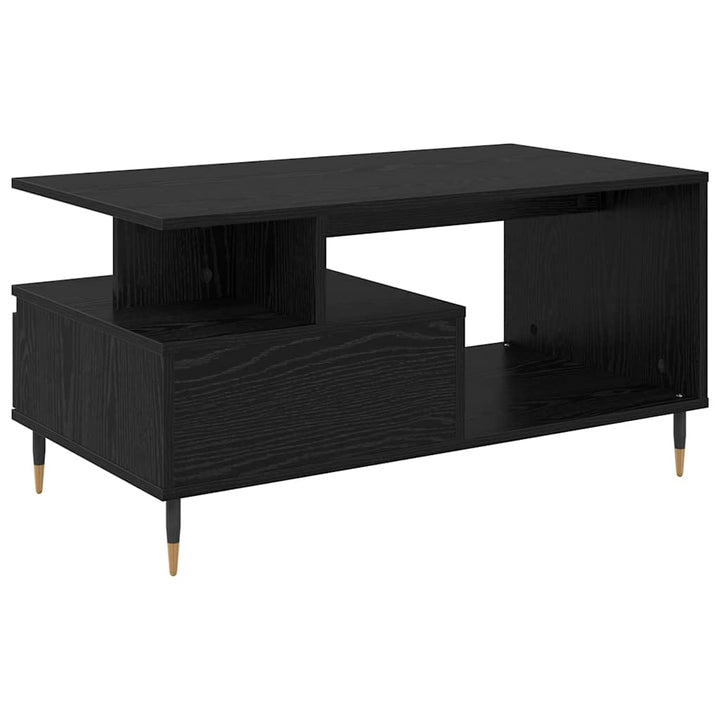 Sofabord Sort eg 90 x 49 x 45 cm Konstrueret træ