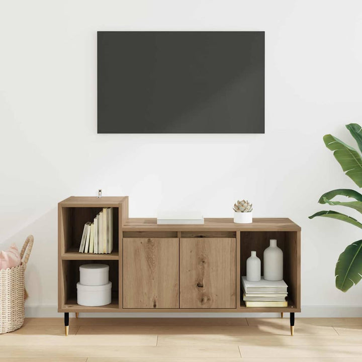 TV-skab 100 x 35 x 55 cm Artisan Egetræ Konstrueret træ