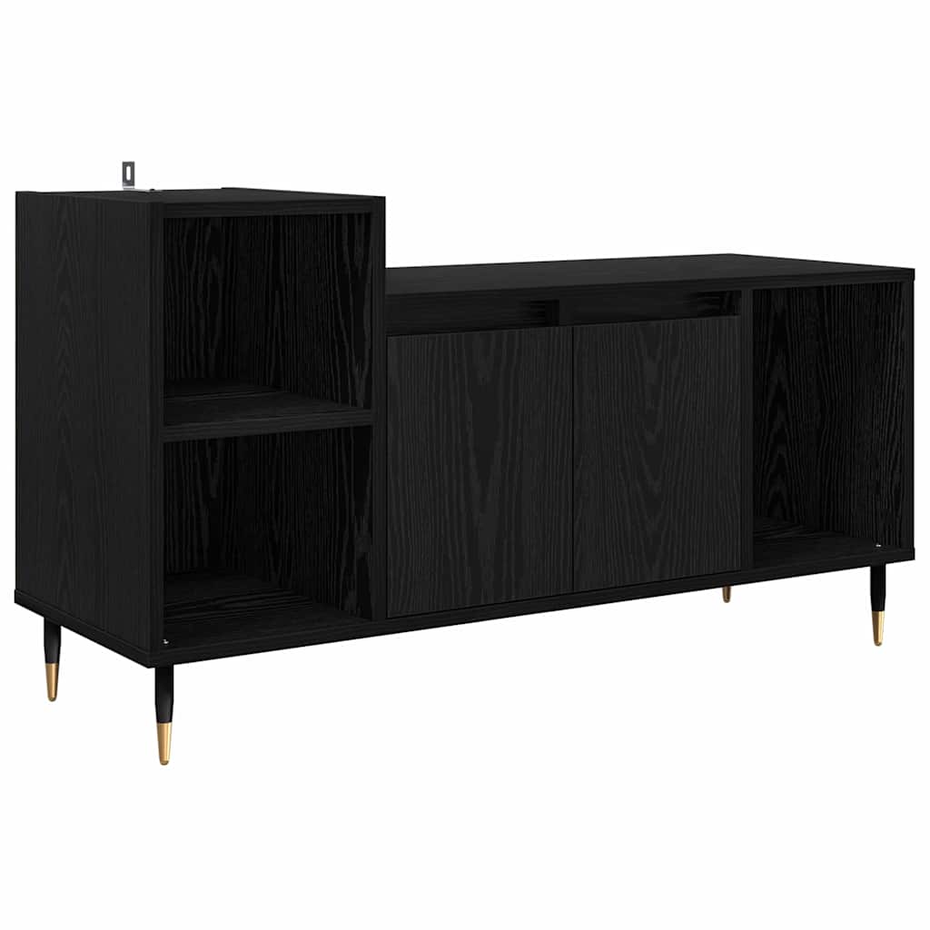 TV-skab Sort eg 100 x 35 x 55 cm Konstrueret træ