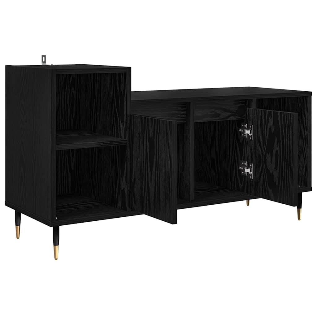 TV-skab Sort eg 100 x 35 x 55 cm Konstrueret træ