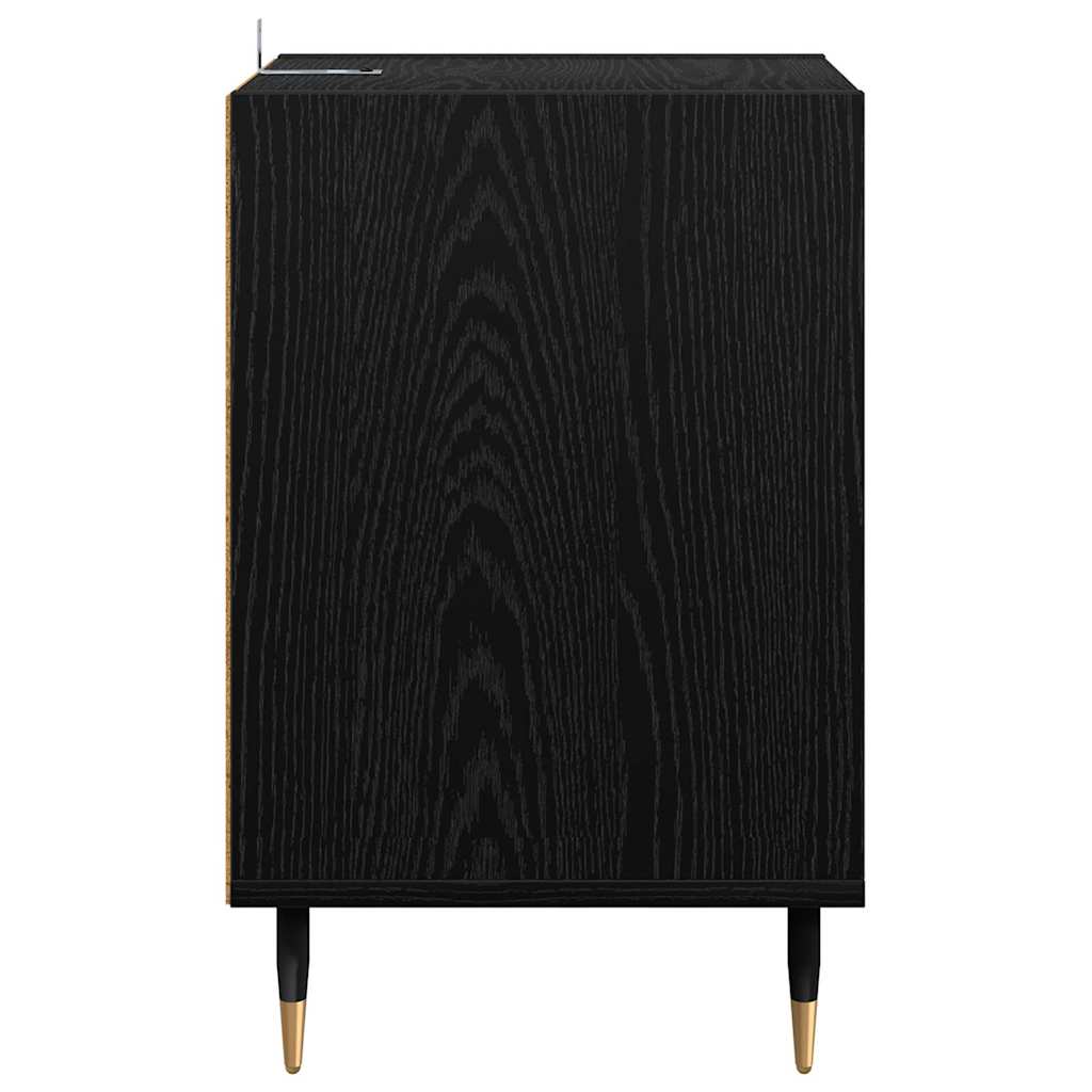 TV-skab Sort eg 100 x 35 x 55 cm Konstrueret træ