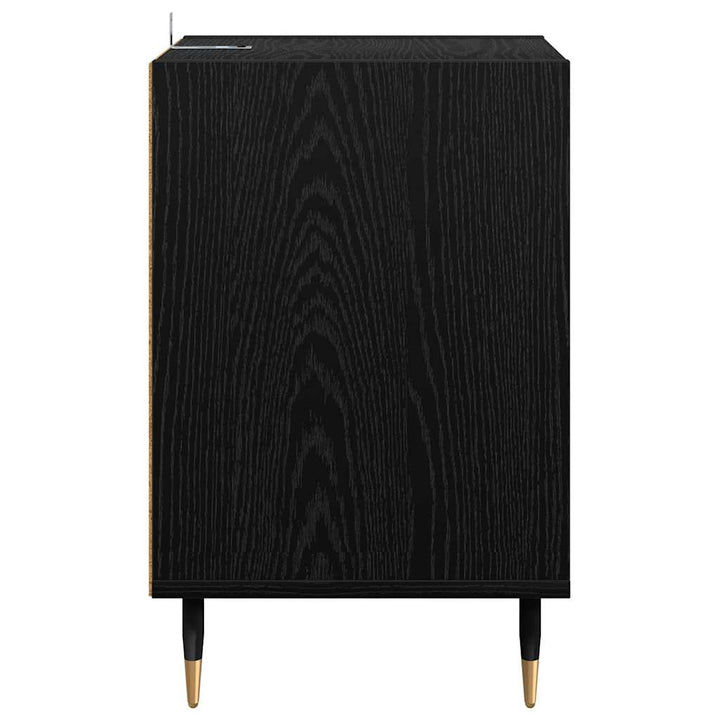 TV-skab Sort eg 100 x 35 x 55 cm Konstrueret træ