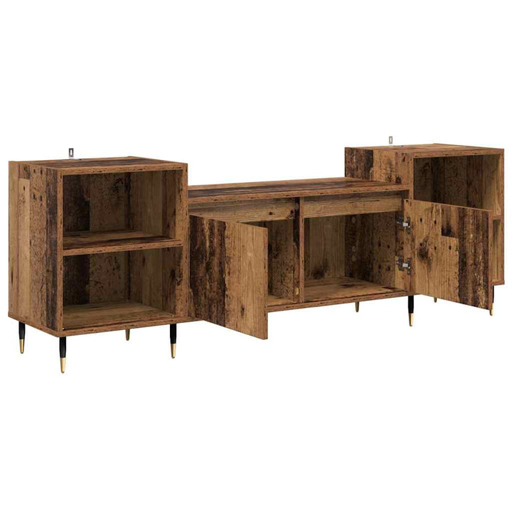 TV-skab Gammelt træ 160 x 35 x 55 cm Konstrueret træ