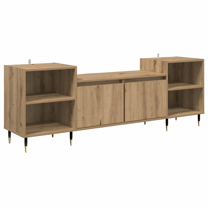 TV-skab 160 x 35 x 55 cm Artisan Egetræ Konstrueret træ