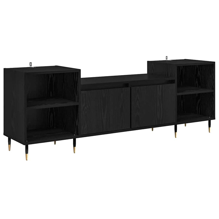 TV-skab 160 x 35 x 55 cm Sort eg Konstrueret træ
