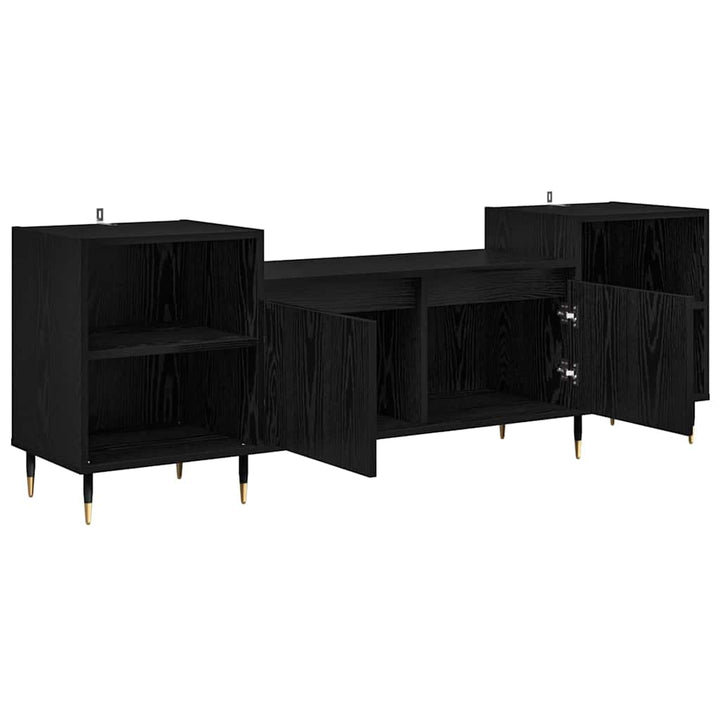 TV-skab 160 x 35 x 55 cm Sort eg Konstrueret træ