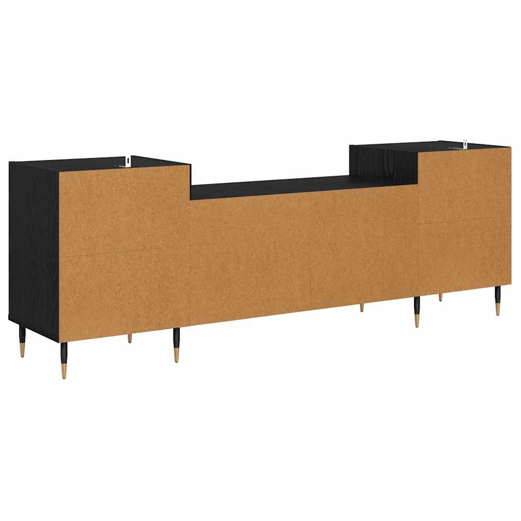 TV-skab 160 x 35 x 55 cm Sort eg Konstrueret træ