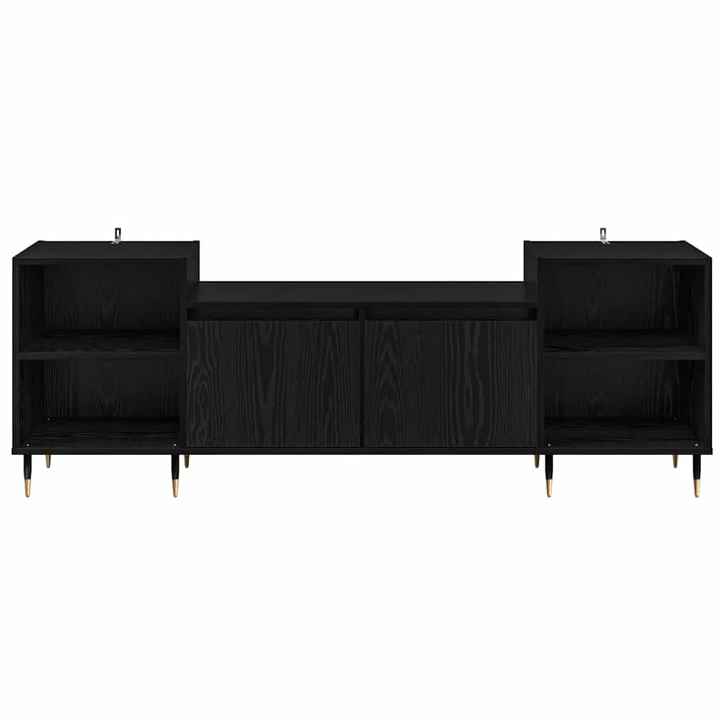 TV-skab 160 x 35 x 55 cm Sort eg Konstrueret træ