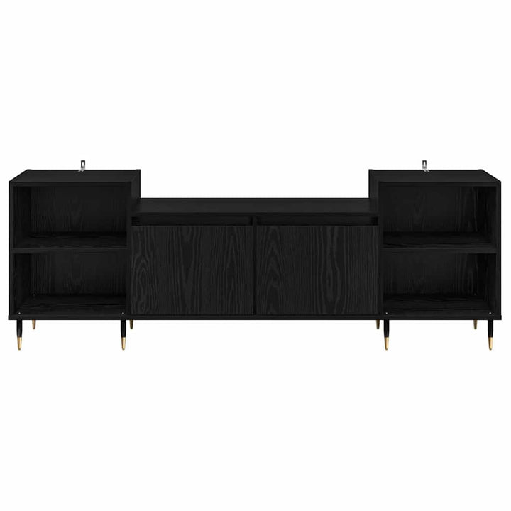 TV-skab 160 x 35 x 55 cm Sort eg Konstrueret træ