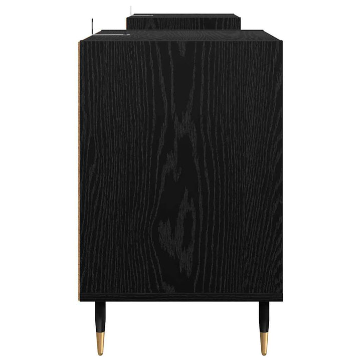 TV-skab 160 x 35 x 55 cm Sort eg Konstrueret træ