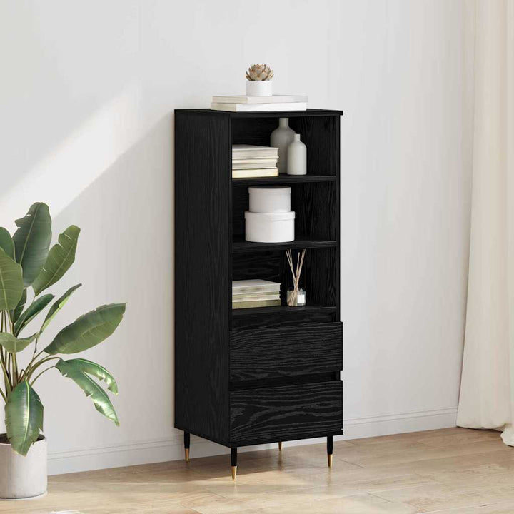Highboard Sort eg 40 x 36 x 110 cm Konstrueret træ
