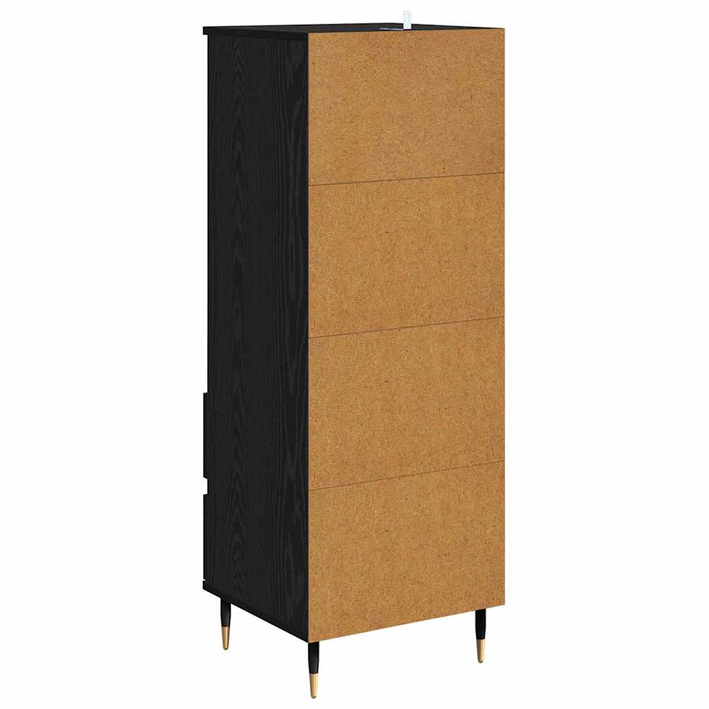 Highboard Sort eg 40 x 36 x 110 cm Konstrueret træ