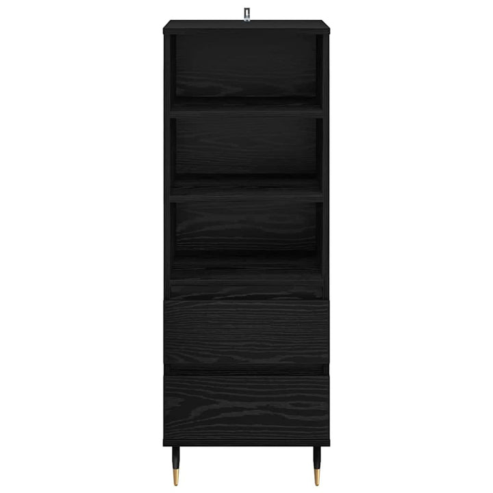 Highboard Sort eg 40 x 36 x 110 cm Konstrueret træ