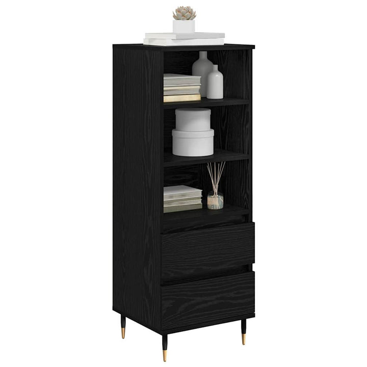 Highboard Sort eg 40 x 36 x 110 cm Konstrueret træ