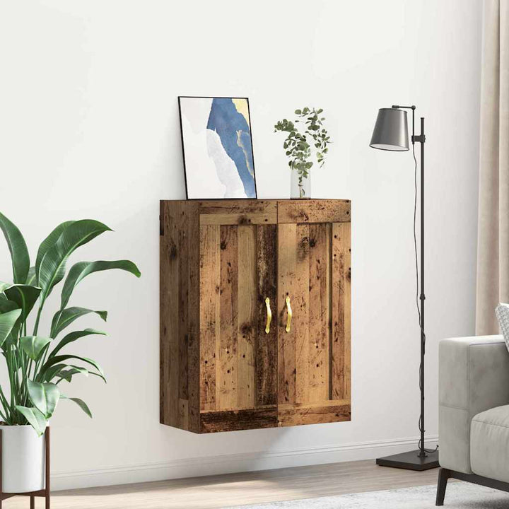 Vægskab Gammelt træ 69,5 x 34 x 90 cm Konstrueret træ