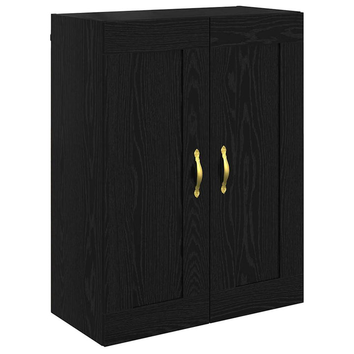 Vægskab Sort eg 69,5 x 34 x 90 cm Konstrueret træ