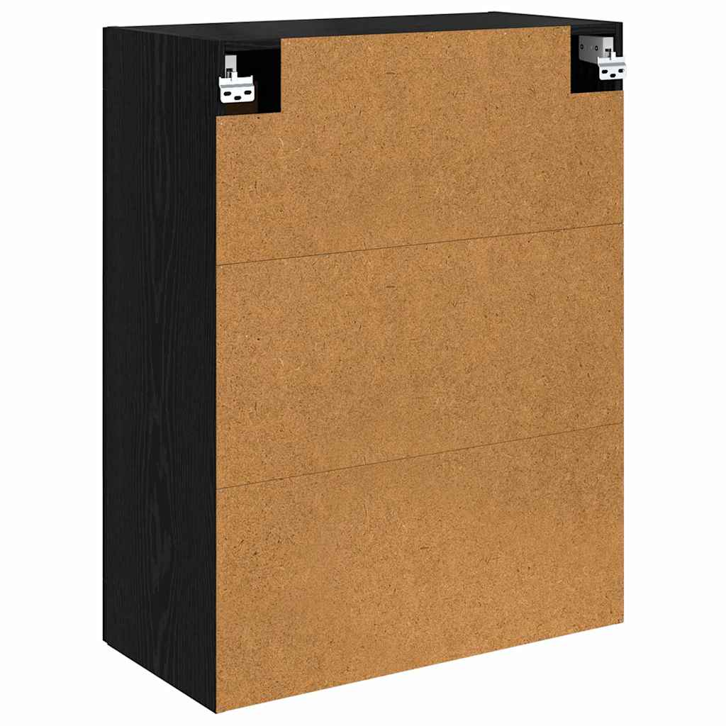Vægskab Sort eg 69,5 x 34 x 90 cm Konstrueret træ