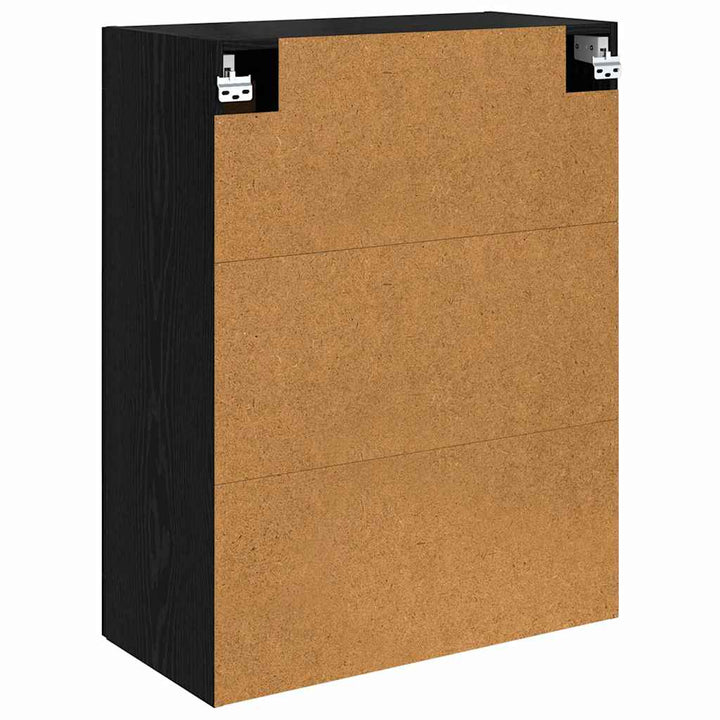 Vægskab Sort eg 69,5 x 34 x 90 cm Konstrueret træ