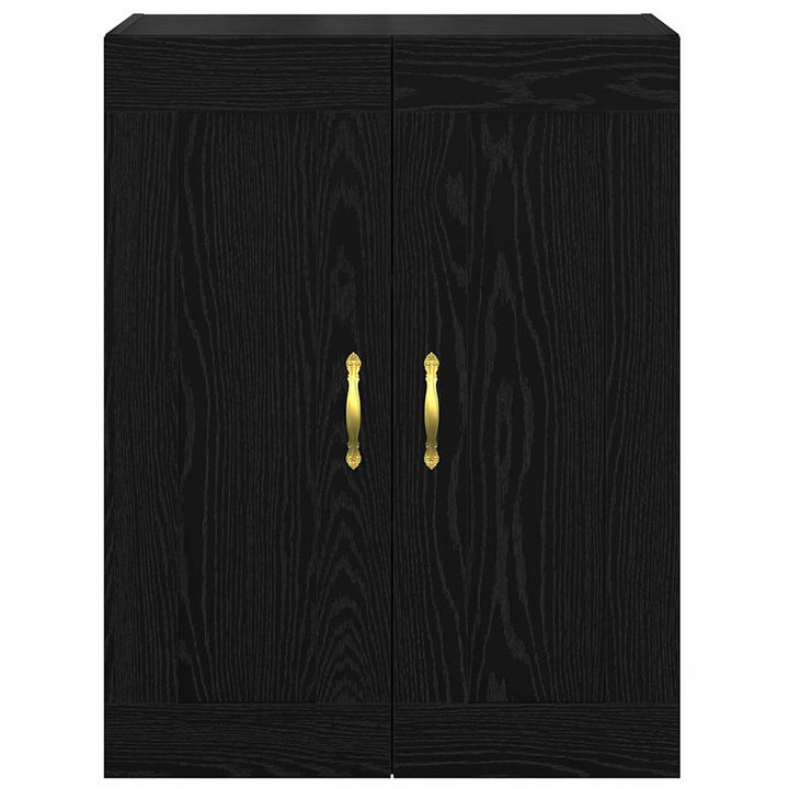 Vægskab Sort eg 69,5 x 34 x 90 cm Konstrueret træ