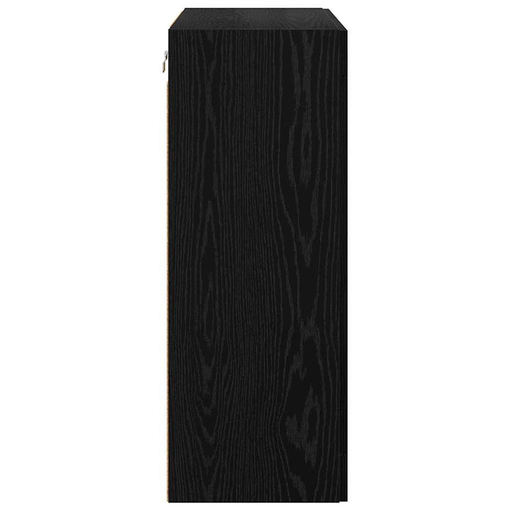 Vægskab Sort eg 69,5 x 34 x 90 cm Konstrueret træ