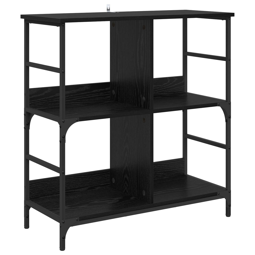 Bogreol Sort eg 78,5 x 33 x 82 cm Konstrueret træ