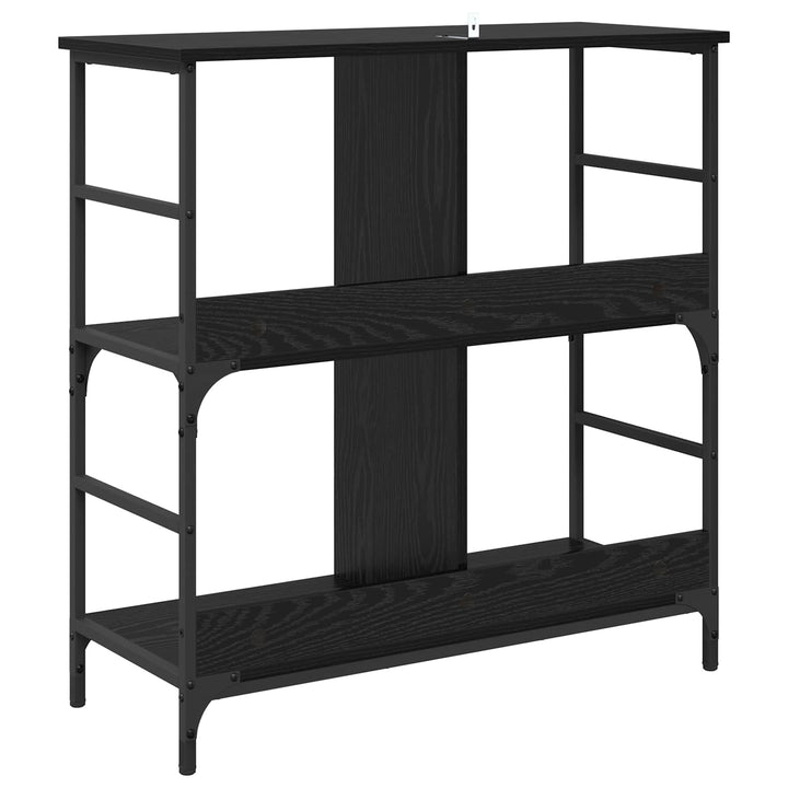 Bogreol Sort eg 78,5 x 33 x 82 cm Konstrueret træ