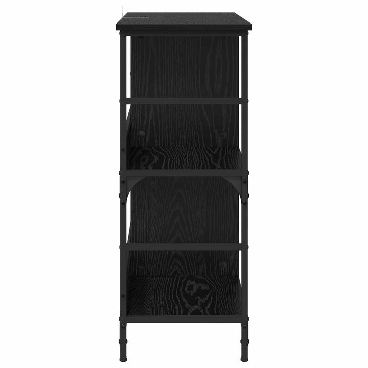 Bogreol Sort eg 78,5 x 33 x 82 cm Konstrueret træ