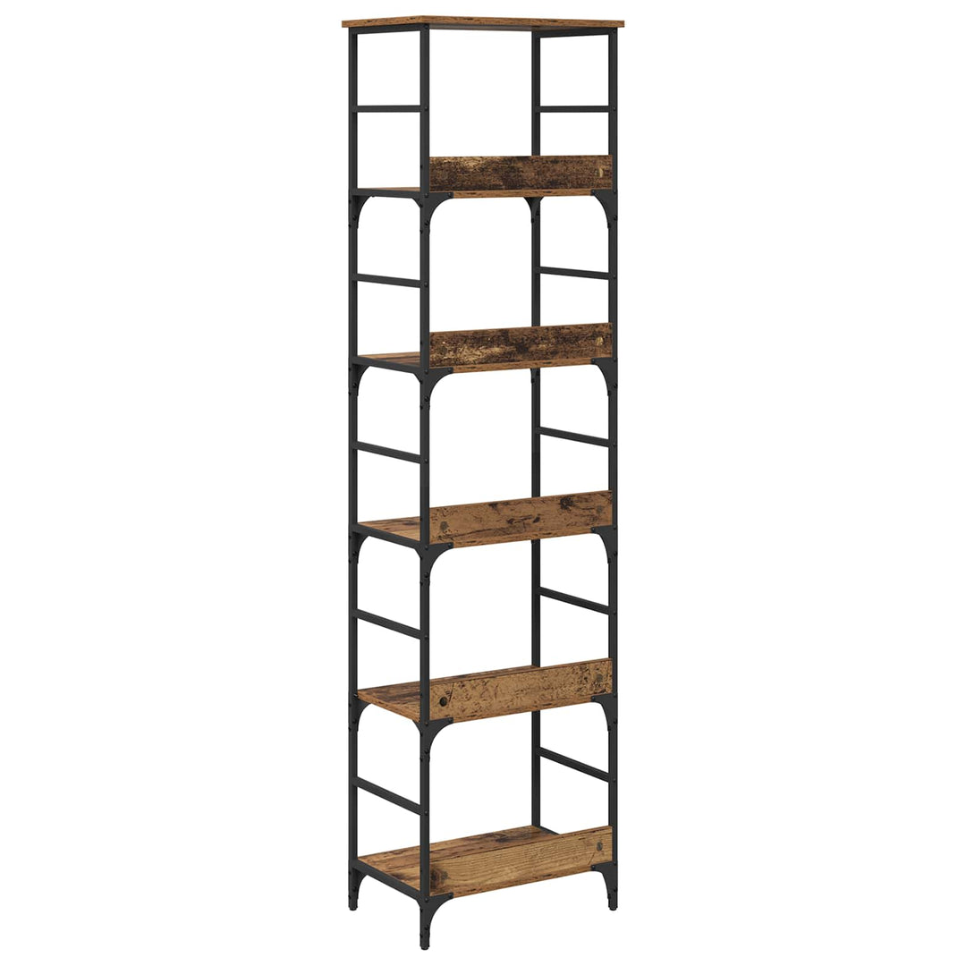 Bogreol Gammelt træ 50 x 33 x 188,5 cm Konstrueret træ