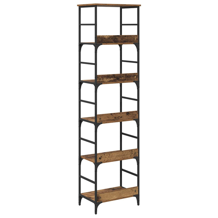 Bogreol Gammelt træ 50 x 33 x 188,5 cm Konstrueret træ