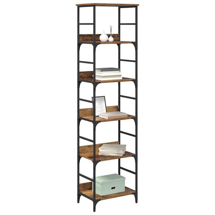 Bogreol Gammelt træ 50 x 33 x 188,5 cm Konstrueret træ