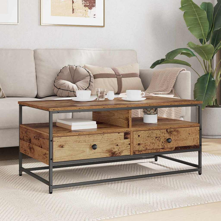 Sofabord Gammelt træ 100 x 51 x 45 cm Konstrueret træ