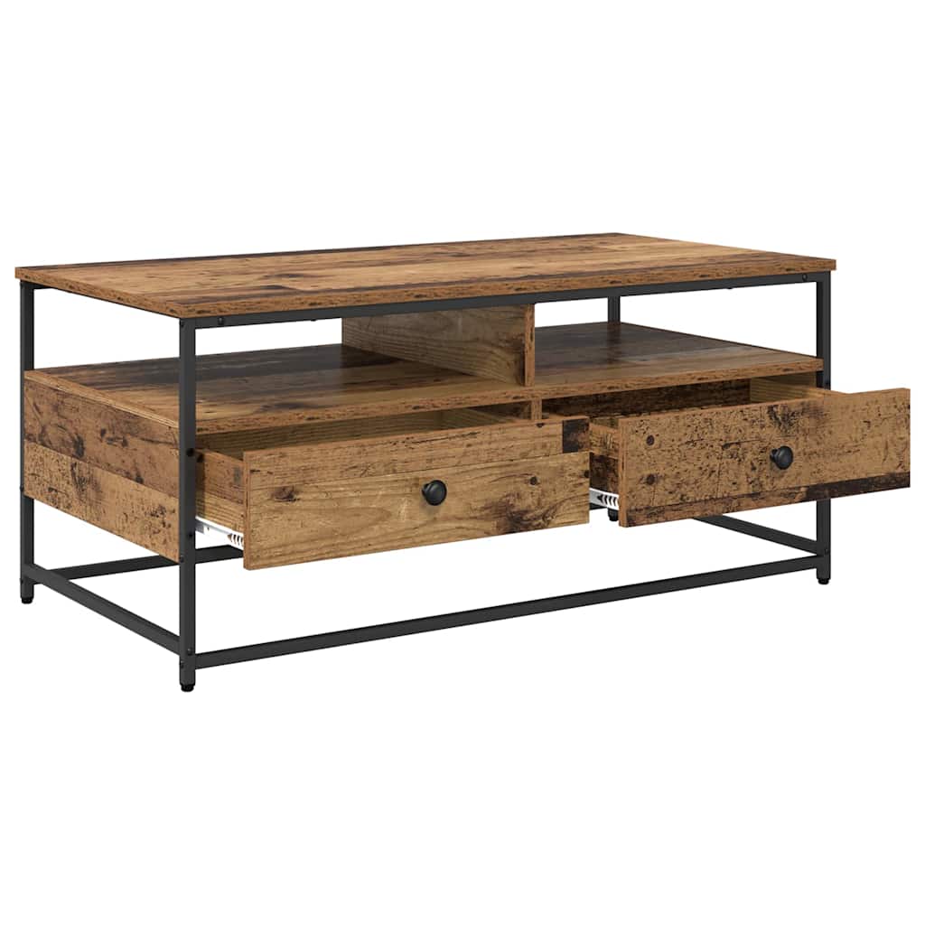 Sofabord Gammelt træ 100 x 51 x 45 cm Konstrueret træ