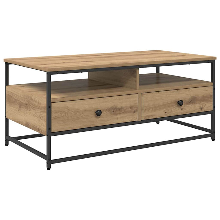 Sofabord Artisan Egetræ 100 x 51 x 45 cm Konstrueret træ