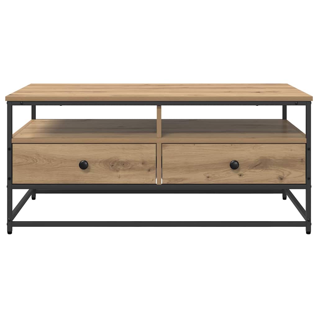 Sofabord Artisan Egetræ 100 x 51 x 45 cm Konstrueret træ