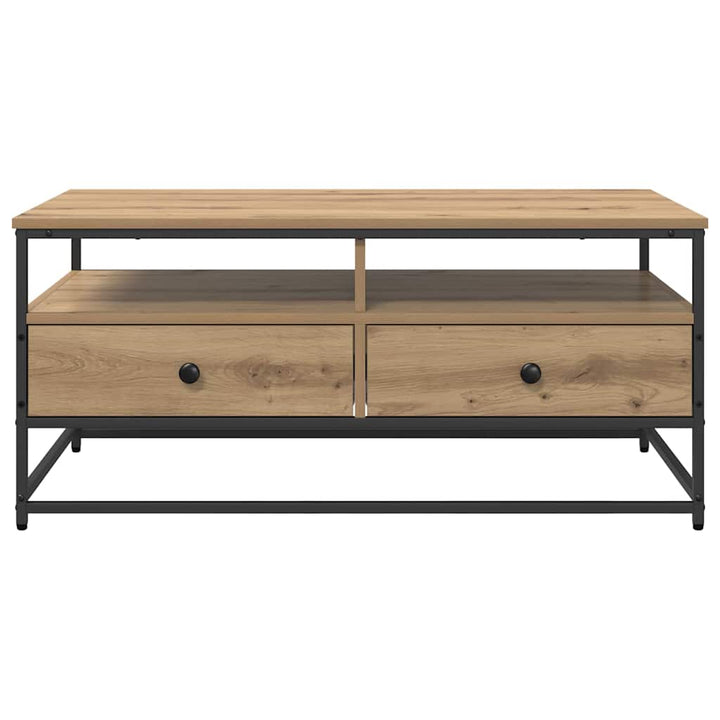 Sofabord Artisan Egetræ 100 x 51 x 45 cm Konstrueret træ