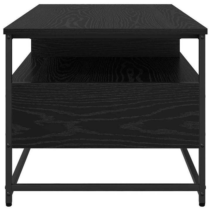 Sofabord med skuffe Sort eg 100 x 51 x 45 cm Konstrueret træ