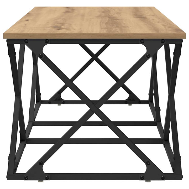 Sofabord Artisan Egetræ 100 x 49 x 40 cm Konstrueret træ