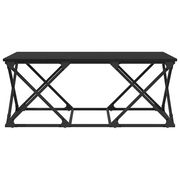 Sofabord Sort eg 100 x 49 x 40 cm Konstrueret træ