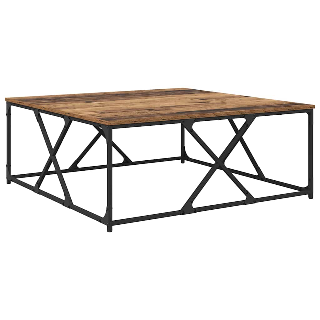 Sofabord Gammelt træ 100 x 100 x 40 cm Konstrueret træ